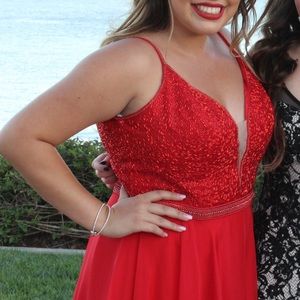 Sherri Hill - Red Prom Dress: Style 51009